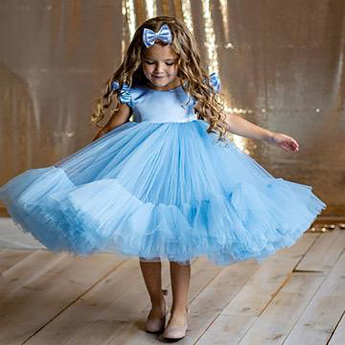 Kids Design Frock with Hairband Dress 5-6 Year